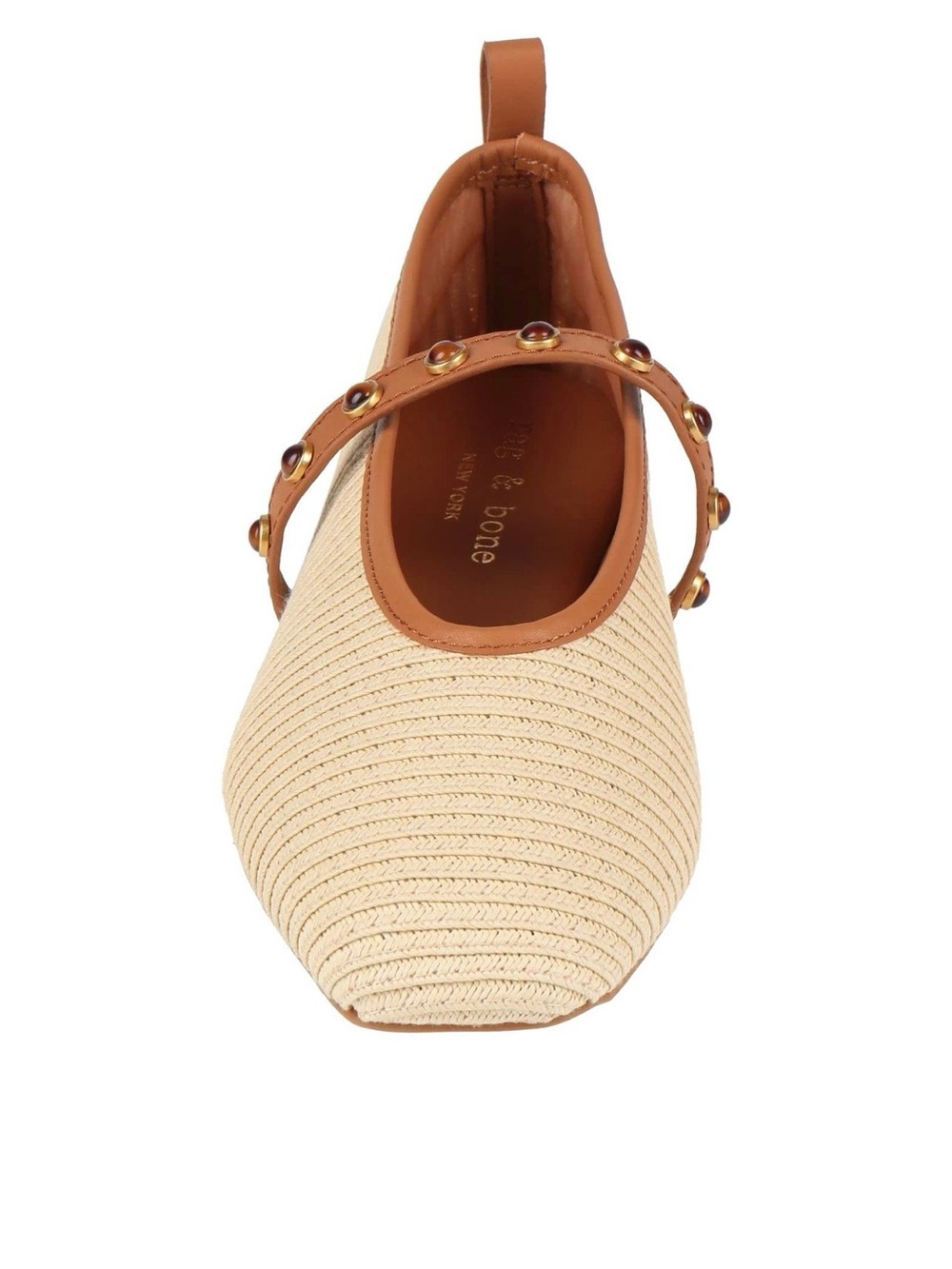 Rag & Bone CABOCHON SPIRE MARY JANE NATURAL IT 38 US 8 - Picture 2 of 12